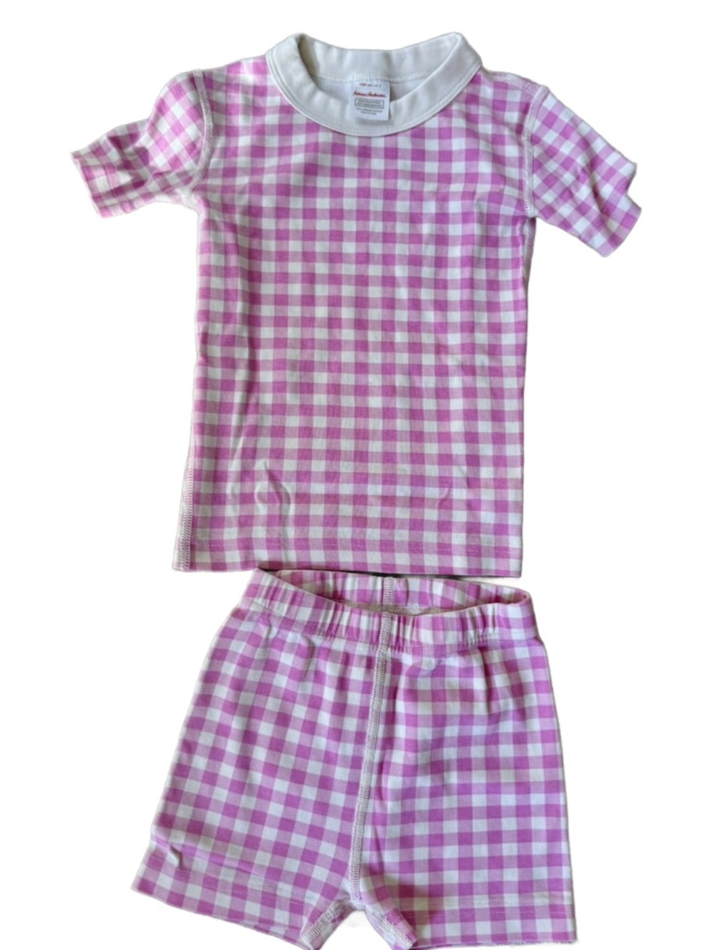Hanna Andersson Pink Gingham Pajama Set
